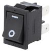 Rocker Spst Poz 2 On-Off 10A/250Vac Czarny Brak -20÷55C A8l1115n2