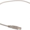 Kabel USB Złącze A USB B Złącze B USB B dł. 500mm Przewód przedłużający USB USB 2.0 kolor: Szary