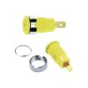 Stäubli 233060-24 Safety jack socket yel Ø4mm insulated rigid 1 pc