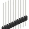 Pin header, 10 pole, pitch 1.27 mm, straight, black, 10059495