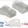 86474 RJ45 Crimp+Cut+Curve plug Cat.6 STP 20 pieces