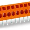 Connector, 12 pole, pitch 5.08 mm, straight, orange, 231-642/023-000