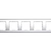 Vena Ramka Pięciokrotna Aluminium 514085