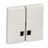 MERTEN D-LIFE Klawisz podwójny z dużym okienkiem biały polarny MTN413519 SCHNEIDER ELECTRIC