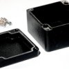 Aluminum die cast enclosure, (L x W x H) 75 x 80 x 52 mm, black (RAL 9005), IP66, 1590Z110BK