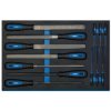 Draper 63513 Hand File Set in 3/4 Drawer EVA Insert Tray (13 Piece)