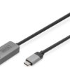 Adapter cable, 1 m, black, USB plug type C, straight to DisplayPort 1.4 plug, straight, DB-300334-010-S
