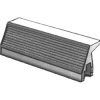 Handle strip, die-cast aluminum, (L x W x H) 30 x 12 x 14 mm, 6 HP, silver matt, GLA ME 06