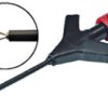 Miniature clamp test probe, red, max. 2 mm, L 53.8 mm, CAT O, pin 0.64 mm, 973972101