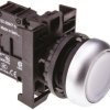 Przycisk, Ø 29.7mm, IP69K, kolor: Biały, Eaton, RMQ Titan M22