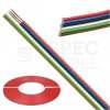 Kabel telekomunikacyjny wstążkowy TLWY 6x0,35mm2 kolorowy 150V montażowy linka Technokabel