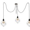 Lampa Wisząca Loftowa 3X E27 Ruben Wood