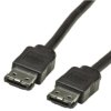 Kabel SATA, eSATA - eSATA, 1m, Czarny