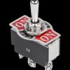 KN3(B)-103 6A 3-pos 3-pin SPDT (ON)-OFF-(ON) 12mm Momentary Toggle Switch