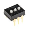 Przełącznik DIP 3-pozycyjny SPST THT 100 mA przy 24 V DC -30 → +85°C