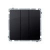 Simon Basic Łącznik potrójny z podświetleniem LED (moduł) 10AX, 250V~, szybkozłącza grafit matowy BMW31L.01/28