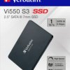 SSD hard drive, 1000 GB, 2.5” SATA III 7 mm, black, Verbatim 49353