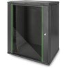 Wall enclosure, 19", 16 U, (H x W x D) 789 x 600 x 450 mm, IP20, sheet steel, black, DN-19 16-U-EC-SW