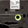Labelling tape cartridge, 9 mm, tape white, font black, 8 m, TZE-FX221