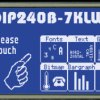 EA DIP240B-7KLW LCD DIP graphic module, 240 x 128 dots, blue