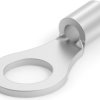Uninsulated ring cable lug, 0.3-1.42 mm², AWG 22, 5 mm, metal, 30693