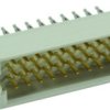 Male connector, type 3R, 30 pole, a-b-c, pitch 2.54 mm, press-in connection, straight, 09291306904