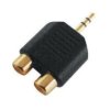 Przejściówka wtyk Jack 3,5mm stereo na 2 x gniazdo RCA