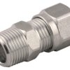 Adapter gwintowany prosty gwint – rura Żeńska BSP 1/4 BSP Wciskane 6 mm RS PRO Złączka prosta 1/4 BSP Male