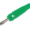 Wtyk banan 4mm zielony Amass 25.411.4