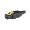 IEC C13 Cablecon, Lock, 10A, BLK, 8.5mm