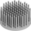 Pin heatsink, (Ø x H) 40 x 20 mm, 6.05 to 1.05 K/W, natural aluminum, 10006886