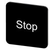 Etykieta samoprzylepna do kaset 22x22mm czarna inskrypcja /Stop/ SIRIUS ACT 3SU1900-0AF16-0DS0 /10szt./