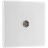 BG 862 White Nexus Moulded Single Isolated Socket TV Or FM Co-Axial Aerial