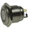 Przełącznik; przyciskowy; GQ16F-10E/JW/12V/S; OFF-(ON); 1 tor; podświetlenie LED 12V; biały; ring; monostabilny; na panel; 2A; 3