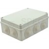 Skrzynka hermetyczna IP65 Puszka instalacyjna 190x140x70mm szara z dławikami PG29 S-BOX 406
