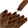 Korytko Kanał Kablowy Elektroinstalacyjny 30x32mm Drewno Ciemne 2m 15 szt.