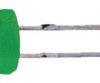 LED, THT, Ø 2.9 mm, green, 565 nm, 1 to 3 mcd, 50°, L-7104LGD