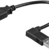 Przedłużacz USB 2.0 Hi-Speed 90 - Długość kabla 0.3 m