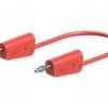 Przewód pomiarowy 60VDC 30VAC 32A Dł: 1m czerwony 64.1034-10022