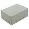 Skrzynka hermetyczna IP65 Puszka instalacyjna 300x220x120mm szara z dławikami PG29 S-BOX 606
