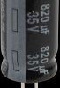 EEUFR1V821L Electrolytic capacitor, radial, 820 µF, 35 V, 105°C, low ESR