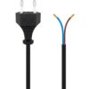 Kabel Z Wtyczką Euro Do Montażu, 1,5 M, Czarny - Wersja Kolorystyczna Czarny