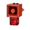 Sygnalizator akustyczny z lampą sygnalizacyjną 230 V Pomarańczowy V AC IP66 Montaż ścienny ±113dB