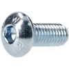 R-TECH 337343 M5 X 12 Hex Socket Button Screws Steel BZP - Pack Of 100