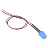 Blue 10mm Prewired Diffused LED 20cm Cable 12V