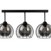 Lampa sufitowa nowoczesna loftowa 3xE27 SOLO BLACK