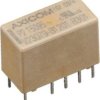 Przekaźnik sygnału, 5V dc, 2 A, DPDT, 2-polowy, montaż PCB, TE Connectivity Axicom