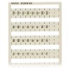WAGO 209-958 WSB Quick Marker Vertical (1A-10H) 10ea White