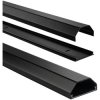 Hama 220987 Trunking Aluminium Black 1100x50x26mm Rigid Office Cable Bundle