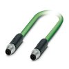 Cat5 Kabel Ethernet długość 2 m Phoenix Contact Zielony Poliuretan, 4 średnica 6.5 mm OD Ekranowane Ekranowane